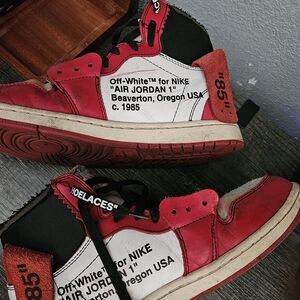 Nike Air Jordan 1 Kids Sneakers - Red and White